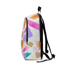 Fashion Backpack Waterproof Pastel Pattern. This fashion-forward backpack is crafted with trendy canvas and is designed to exude urban chic seamless style and functionality. Whether you're exploring the city streets, going to school, the gym, or jet-setting across the globe, this backpack caters to your every need with its sophisticated design and versatile features. From trendy accented style to modern minimalist touches, each this bag reflects impeccable craftsmanship and timeless appeal. This backpack offers something for every personality and occasion. Embrace the art of fashion with this must-have backpack bag that effortlessly combines practicality with high-end style. Made of 15.5 oz. Soft Nylon Lightweight and waterproof Adjustable shoulder straps Perfect for school, work, or activ Modern Backpack For Back To School, Modern Backpack For Commuting And Back To School, Trendy Nylon Backpack For Commuting, Casual Waterproof Backpack For Commuting, Modern Back To School Backpack, Trendy Waterproof Backpack For Back To School, Trendy Waterproof Backpack For Everyday, Trendy Waterproof Everyday Backpack, Urban Waterproof Bags For School