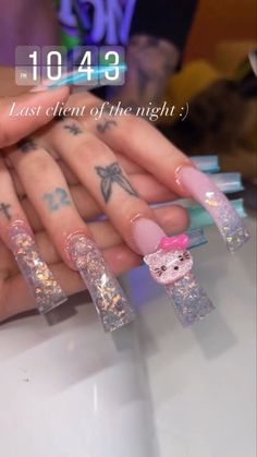 Long Curved Duck Nails, Curve Acrylic Nails, Duck Tip Acrylic Nails, Duckie Nails, Duck Nails Long, Duck Acrylic Nails, Long Duck Nails, Duck Tip Nails, Duck Nails Acrylic