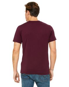 Unisex Triblend T-Shirt - SOLID MRN TRBLND - XS | Bella + Canvas Triblend T-Shirt in Solid Maroon Size XS Heather Tri-blend Crew Neck Top, Heather Cotton Crew Neck T-shirt, Heather Maroon Crew Neck Cotton Top, Maroon Shorts, Popular Colors, Cute Tshirts, Unisex Shorts, Print Logo, Ice Blue