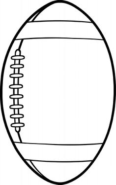 a black and white drawing of a football