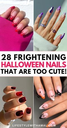 #trendynails ,#fallnails , #winternails, #beautifulnails ,#winternails ,halloweennails ,springnails ,#elegantnails christmasnails ,#trendingnails ,#nailideas ,#summernails  ,#papernails ,#pumpkinnails ,#goldnails Halloween Nails Neon, Spooky Halloween Nails Black, Neon Halloween Nails, Short Halloween Nails Acrylic, Dark Halloween Nails, Halloween Nails Scary, Red Short Nails, Nails Black Halloween, Halloween Nails Pink