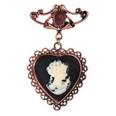 PRICES MAY VARY. VINTAGE AND ELEGANT DESIGN - Vintage victorian dangle style cameo design,with a quiet and mysterious maiden. UNIQUE CAMEO - Brooch featuring ornate cameo design with a heart shape resin maiden and a oval shape stone. PERFECT FOR MANY OCCASIONS - This victorian cameo pin is perfect for all occasions.Such as a birthday,anniversary,wedding and more. VERSATILE JEWELRY - Great for casual wear.Also this old fashion pin brooch would be a beautiful gift to give to your loved one. BEAUTI Amethyst Crystal Jewelry, Retro Accessories, Versatile Jewelry, Cameo Brooch, Head Pins, Purple Stones, Vintage Elegant, Purple Crystals, Party Jewelry