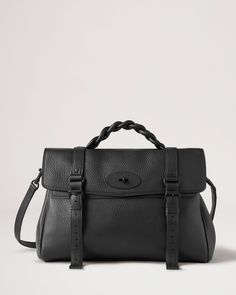 Oversized Alexa | Black Heavy Grain | Women | Mulberry Mulberry Bag Alexa, Alexa Bag, Mulberry Alexa, Mulberry Bag, Top Sneakers Women, 10th Anniversary, How To Dye Fabric, Small Leather Goods, Somerset