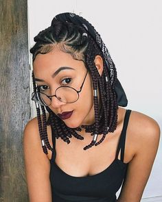 Two Cornrow Braids, Afro Hair Inspiration, Different Braid Styles, Half Cornrows, Side Cornrows, Twist Cornrows, Cornrow Ponytail, Tan Skin Blonde Hair, Different Braids