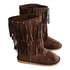 New Without Tags Elevate Your Casual Look With These Stylish Ankle Boots. Featuring A Round Toe, Tasseled Fringe, And Studded Accents, These Brown Boots Are Perfect For Travel And Any Casual Occasion. The Faux Suede Outsole And Breathable Insole Provide Comfort While The Faux Leather Upper Material Adds A Touch Of Luxury. These Boots Are Perfect For Those Who Love A Retro And Ethnic Theme, And The Slouchy Design Adds A Touch Of Lounge-Y Vibe. The Ankle Shaft Style And Flat Heel Height Make These Stylish Boots, Tassel Fringe, Womens Ankle Boots, Brown Boots, Rivets, Faux Suede, Bootie Boots, Heel Height, Leather Upper