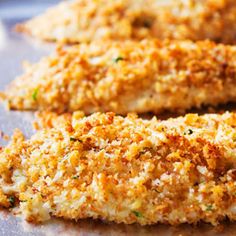 some fried food is sitting on a pan