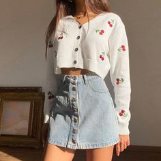 Mode Indie, Indie Outfits, Mode Vintage, Girly Outfits, Korean Outfits, Mode Inspiration, Teen Fashion Outfits, Looks Vintage, Retro Outfits