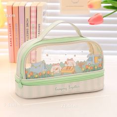 Keep your stationery safe and secure in this stylish Kawaii Double Layer Pencil Case. Featuring two layers of storage, this pencil case is perfect for storing pens, pencils and other stationery essentials. Its durable construction is designed for everyday use, providing maximum protection for your stationery. Aliexpress Haul, Kawaii Transparent, Large Pencil Case, Sinchan Cartoon, Stationary Organization, Kawaii Pens, Pen Bag, Stationery Essentials, Cute Animal Illustration