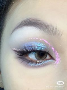 Blue Inspired Makeup, Duochrome Eyeshadow Looks, Cosmic Makeup, Iridescent Makeup, Makeup Eye Looks