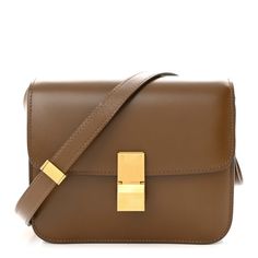 This is an authentic CELINE Box Calfskin Medium Classic Box Flap Bag in Camel. This chic shoulder bag is crafted of smooth box leather in brown. The handbag features a long leather shoulder strap and a gold press lock. This opens the flap to a matching brown partitioned leather interior with zipper and patch pockets. Celine Box Bag, Celine Box, Natural Tan, Flap Bag, Leather Interior, Belt Bag, Purses Crossbody, Patch Pocket, Calf Skin