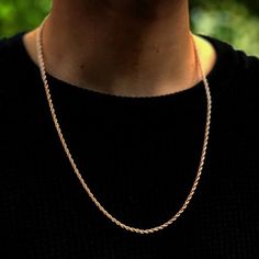 14k Gold Plated, Beautiful Finish -Size: 3mm Wide 20 Inches Gold Twist Rope Chain, As Necklace, Also Suit For Men's Pendant. -Chain Necklace: Strong Clasp, Durable To Wear. -Material: Gold Rope Chain, Premium 316l Stainless Steel. Lead Free And Nickel Free, Hypoallergenic Gold Chain Has No Irritation For Skin, No Tarnish. Robust And Solid. -Twist Rope Chain: High Polished Shiny Smooth Surface, Oxidation Resistant, Chain Necklace Won’t Change Color Easily. Mens Necklaces, Wolf Pendant Necklace, Stainless Steel Cross Pendant, Mask Necklace, Rope Chain Necklace, Gold Rope Chains, Gold Chains For Men, Mens Chain Necklace, Mens Pendant