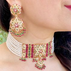 pakistani choker set for party wear