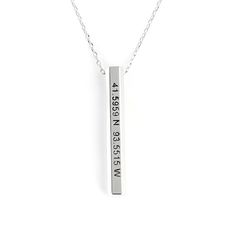 The long, vertical pendant that gives this necklace its chic, elegant appearance is embellished with the engraving of your choice. You can have it engraved just on a single side, or you can have all four sides personalized.Chain Type: Cable chainMaterial: 925 SilverPlating Color: Silver, Yellow Gold, Rose Gold Engraved Stainless Steel Rectangular Jewelry, Customizable Sterling Silver Necklace With Rectangular Pendant, Minimalist Rectangular Pendant Necklace With Engraving Option, Minimalist Jewelry With Engraving Option, Rectangular Pendant, Personalized Silver Rectangular Pendant Jewelry, Minimalist Jewelry With Rectangular Pendant And Engraving Option, Rectangular Sterling Silver Necklace With Engraved Text, Rectangular Stainless Steel Necklace With Engraved Text, Rectangular Stainless Steel Necklaces With Engraved Text