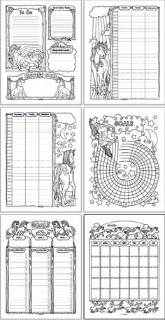 the four page worksheet is shown in black and white, with pictures of animals