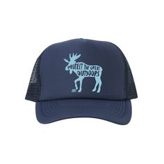 For the animal and outdoors lover, this trucker hat shows your support for natue and all its inhabitants, particularly the great moose. Size: One Size.  Color: Black.  Gender: male.  Age Group: adult. Moose Size, Outdoor Lover, Great Outdoors, Cloth Bags, The Great Outdoors, Gravity, Moose, Black And Navy, Trucker Hat