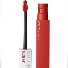 New Maybelline Super Stay Matte Ink Liquid Lipstick Makeup, Long Lasting High Impact Color, Up To 16h Wear, Dancer, Brick Red, 1 Count Maybelline Super Stay Matte Ink, Maybelline Makeup, Maybelline Super Stay, Lipstick Makeup, Brick Red, Liquid Lipstick, Maybelline, Womens Makeup, Dancer