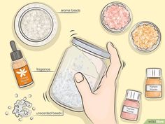 the ingredients to make homemade sugar scrubs