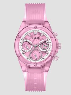 Fancy Watches, Guess Watch, Flower Watch, Pink Watch, Apple Watch Accessories, Sport Shoes Women, Casual Watches, Analog Watch, Square Nails