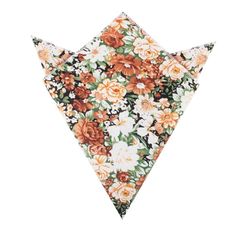 Bought These For Our Wedding But They Arrived Too Late And It's Too Expensive To Ship Them Back To Australia. There Are Five Of Them! Very Cool Https://Www.Otaa.Com/Collections/Pocket-Squares/Products/San-Pietro-Orange-Floral-Pocket-Square Suit Handkerchief, Gentlemen Accessories, Half Windsor, Floral Handkerchief, Floral Pocket Square, Handkerchief Wedding, Pocket Square Pattern, Black Palette, Suits Style