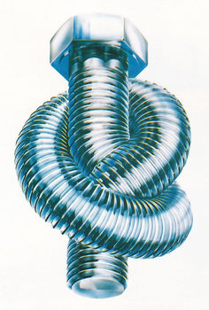 an image of a metal object that looks like a spiral thing with two springs attached to it