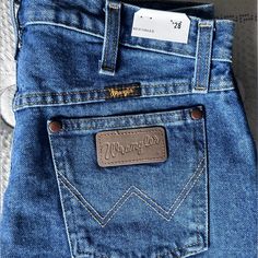 Nwt Never Worn. Wrangler Reworked Cutoff Shorts Western Denim Blue Bottoms With Pockets, Western Style Denim Blue Bottoms With Pockets, Blue Straight Leg Bottoms For Rodeo, Blue Mid-rise Bottoms For Rodeo, Wrangler Shorts, Cutoff Shorts, Size 28 Jeans, Cut Off Shorts, Jean Shorts