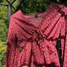 Cute Top. It’s More Burgundy Then Red Casual Red Blouse For Brunch, Trendy Red Blouse For Brunch, Cute Spring, Shein Tops, Cute Top, Summer Shirts, Cute Tops, Top Blouse, Spring Summer