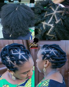 Wool Hairstyles African Hair, Yeye Wool, Cornrows Bun, Hairstyles African Hair, Wool Hairstyles, Brazilian Wool Hairstyles, African Threading, Hair Threading, Hair Care Growth