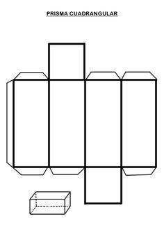 an image of a box and cubes with the word prisma cuadranguar