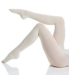 It's sweater weather, so go all out with these cute sweater-knit ribbed tights! Made of polyester, cotton and spandex. Waistband is two-ply with a fine rib-knit for comfortable hold. Wide ribbed panty and legs. Toes, soles and heels are smooth knit. Heel pocket. Reinforced toe seam. Sewn-in crotch panel is unlined. MeMoi Women's Ribbed Sweater Tights in Winter White (MO-327) | Size Large/XL | HerRoom.com Fashion Clown, Tights In Winter, Ribbed Tights, Sweater Tights, Wool Tights, Green Bras, White Tights, Tight Sweater, Red Plaid Flannel