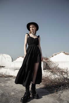 The Artemis Dress - Goth Mall Southern Gothic Aesthetic Fashion, Southern Gothic Outfits, Dull Aesthetic, Southern Gothic Fashion, Forest Goth, Artemis Dress, Gothic Americana, Bardic Inspiration, Spooky Shoot