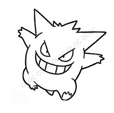 an image of a cartoon character that looks like a cat with big eyes and sharp teeth