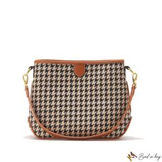 Wow picks! Bird in Bag - Senior sense of magnanimity bucket bag female spring and summer new bird check casual collision color single shoulder crossbody bag at $44.99 Choose your wows. 🐕 Houndstooth Shoulder Bag For Everyday Use, Chic Houndstooth Shoulder Bag For Daily Use, Fall Winter Capsule Wardrobe, Queen Outfit, Winter Capsule, Winter Capsule Wardrobe, Luggage Sizes, Street Trends, Hair Clothes