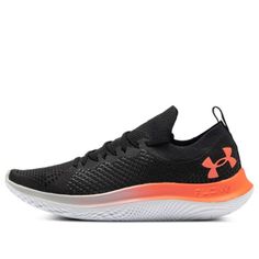 the under armour black and orange running shoe is on sale for just $ 25 99