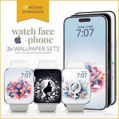 an advertisement for the iphone watch face and phone