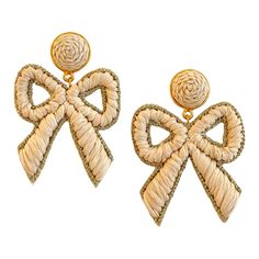 Add some flair and fun to your look with these Bow Earrings made from Raffia, a very lightweight material of natural origin imbued with a summery mood. They are handmade by skilled artisans in India using traditional techniques that gives uniqueness to the piece. They come in 8 different shades and are very comfortable to wear. - Size: 2.5”x 2”- Lightweight- Lead and Nickel Free- Back pierced post- Materials: Raffia, silk thread and brass. Raffia Earrings, Bow Earrings, Sister Birthday, Hair Accessories Jewelry, Silk Thread, Traditional Techniques, Beautiful Earrings, Diy Jewelry, Jewelry Earrings Dangle