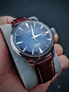 Seiko Presage on an inexpensive brown strap (x-post r/Seiko) : Watchbands Presage Seiko, Seiko Dress Watch, Mens Watches Citizen, Mens Watches Affordable, Silver Pocket Watch, Seiko Presage, Affordable Watches, Mens Fashion Watches, Expensive Watches