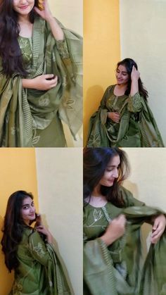 Girls Posing Ideas Traditional, Simple Hairstyle With Kurti, Ethnic Instagram Stories, Kurti Layout Ideas, Indian Dress Poses, Desi Layout Ideas, Ethnic Outfit Captions For Instagram, Traditional Poses For Women, Kurti Poses Photography