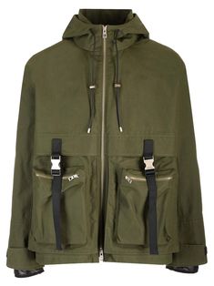 Olive green water-repellent compact cotton parka from Loewe with regular fit, detachable padded interior and can be worn separately.Collar with hood and leather drawstring,Velcro tabs on cuffs, two-way front zip closure, zip pockets, internal welt pockets, adjustable drawstring hem. Green Water, Welt Pockets, Welt Pocket, Water Repellent, Calf Skin, Parka, Olive Green, Zip Pockets, Online Shop