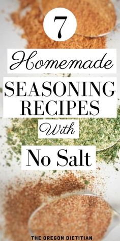 seven homemade seasoning recipes with no salt