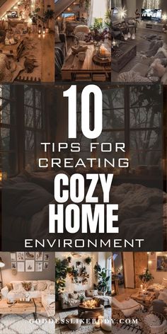 the top ten tips for creating cozy home environment