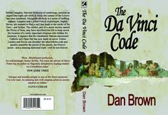 the davinci code by dan brown book cover with torn up paper and text