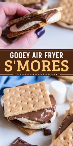 You’ll love Easy, Gooey Air Fryer S’mores, the perfect sweet treat for Valentine’s Day. This easy Valentine’s Day dessert combines Hershey’s chocolate bar, marshmallows, and graham crackers. Make them today and enjoy!