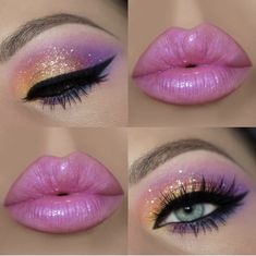 Makeup Combinations, Barbie Makeup Look, Summer Eyeshadow, Makeup 2024, Pretty Lips, Permanente Make-up, Awesome Makeup, Makeup Kits, Makeup Images