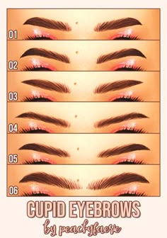 the different types of eyebrows and how to use them