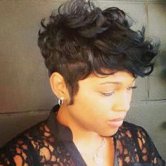 Love the cut. Nice Short Haircuts, Sleek Hairstyle, Hair Recipes, Meagan Good, Haute Hair, Shorter Hair