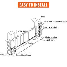 an easy to install gate with instructions on how to install the gate and what to use it