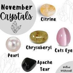 November Magick, Divination Witch, Moon Meaning, Happy November, Magick Spells, Crystals Healing, Crystals Stones, Stone Collection