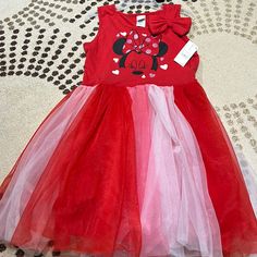 New, Never Worn, Sleeveless Dress With Minnie Mouse On The Front. Girls Size 14/16 - Xl. Red Sleeveless Dress For Summer, Red Cotton Minnie Mouse Dress, Red Minnie Mouse Party Dress, Cute Red Tutu Dress For Spring, Red Sleeveless Tutu Dress For Dress-up, Playful Red Sleeveless Dress For Summer, Minnie Mouse Sleeveless Fitted Dress, Minnie Mouse Fitted Sleeveless Dress, Red Fitted Minnie Mouse Dress