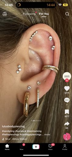 an image of ear piercings on the app