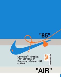 an advertisement for the nike air jordan basketball team, featuring a blue and orange shoe